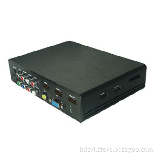 All to HDMI Converter Box, Converts CVBS, YPbPr, VGA, HDMI and USB Media to 720, 1,080P Output